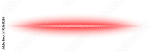 Red neon light effect isolated