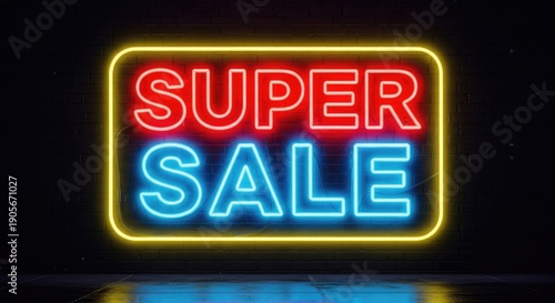 Wallpaper Mural Super sale neon sign Torontodigital.ca