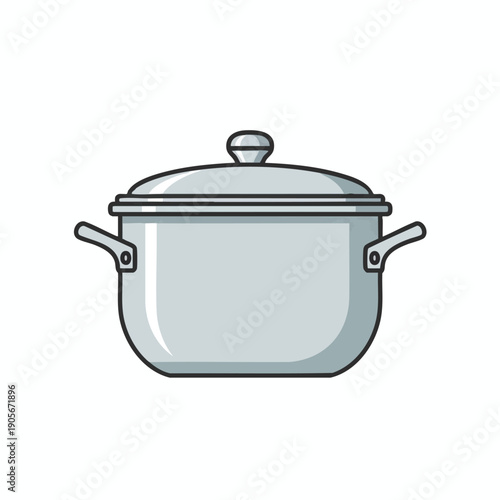 Modern Cooking Pot with Lid for Kitchen and Culinary Use