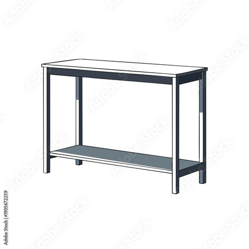 Modern Stainless Steel Work Table for Professional Kitchens and Workshops