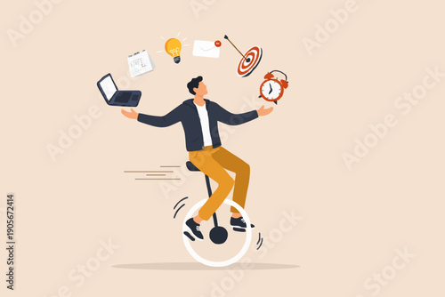 Man Balancing With Objects