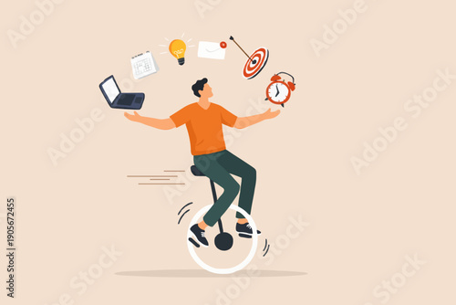 Person Balancing With Objects