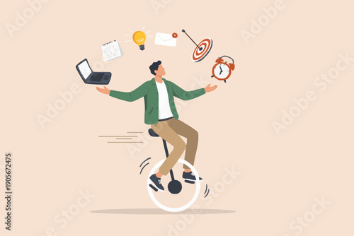 Person Balancing Work Life