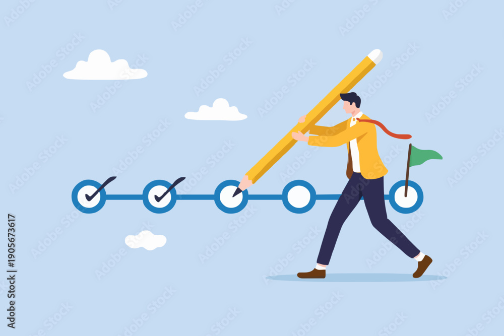 Fototapeta premium Progress and Success Concept