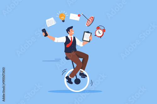 Business Man Balancing Act