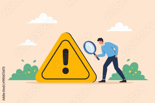 Warning Sign and Person