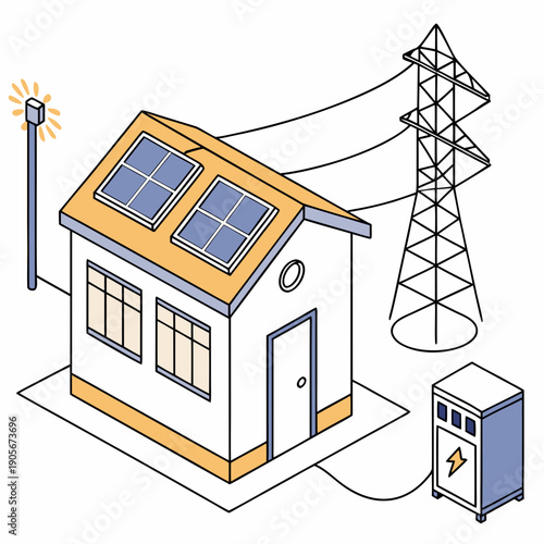 Smart Solar Energy Grid Connection System