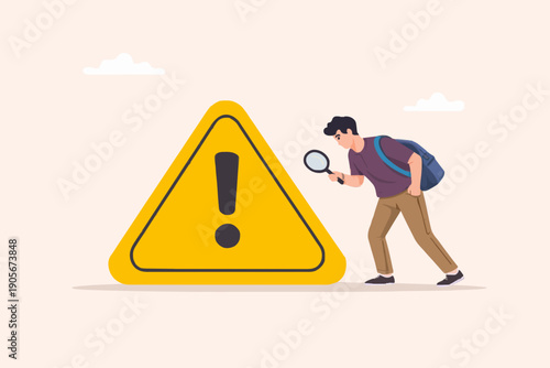 Warning Sign and Person