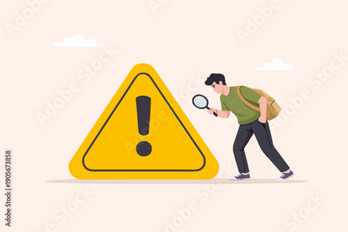 Warning Sign and Person