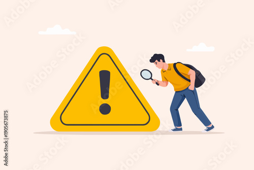 Warning Sign and Person