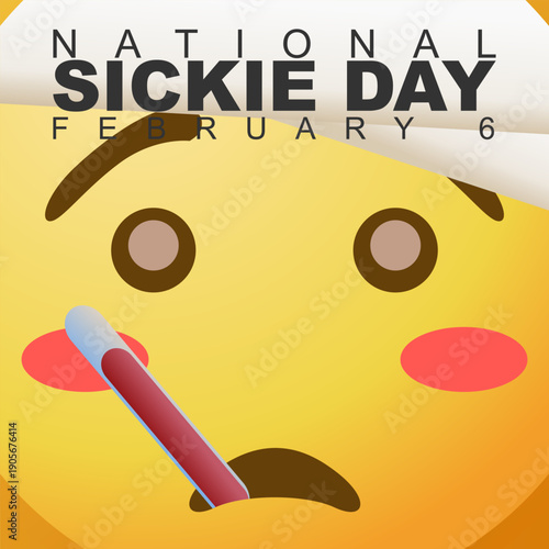 vector graphic of National Sickie Day ideal for National Sickie Day celebration