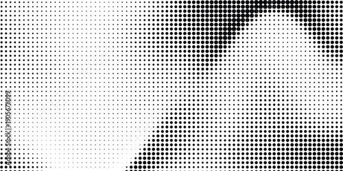Abstract white and gray color background with halftone effect, dot pattern. Vector illustration.
