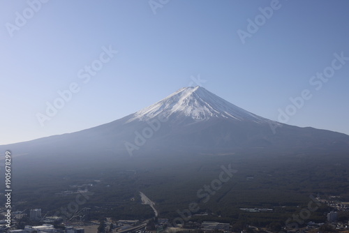 mount fuji in japan, January