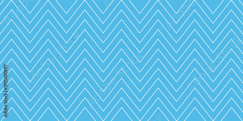 Blue seamless wavy line pattern vector background. eps 10
