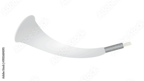 Grey megaphone isolated. vector illustration
