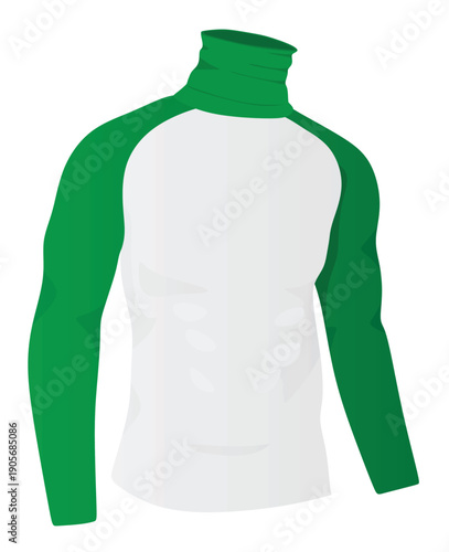 Two colors t shirt. vector