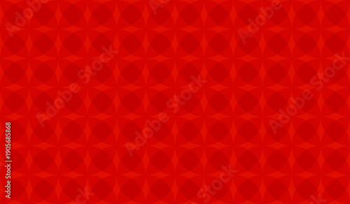 A seamless pattern of repeating quatrefoil shapes in red and white.