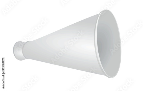 Grey megaphone isolated. vector illustration