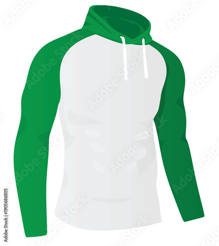 Two colors t shirt. vector