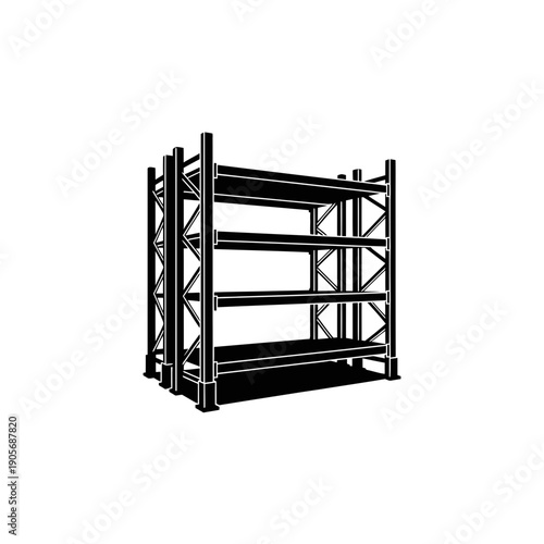 Minimalist Silhouette of a Tulip Beer Glass - Black Vector Shape on White Background for Belgian Ale and Alcohol Drink