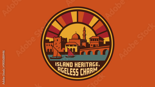 Discover the timeless allure and enduring legacy of Island Heritage, where ancient architecture meets the warmth of a captivating sunset, creating an unforgettable travel experience