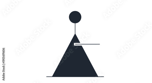 Vector balance scale icon, equilibrium symbol, business concept for finance or law, isolated on transparent background, png