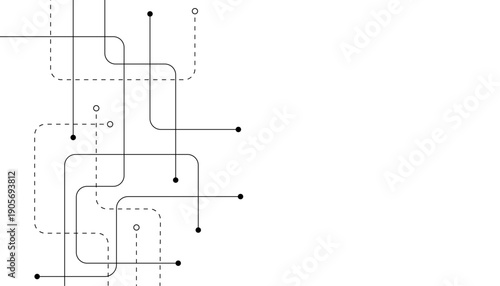 Abstract background with technology circuit board texture. Modern electronic motherboard texture. Creative idea for internet technology. Tech concept for header, web banner, website, presentation.