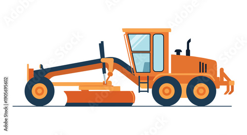 Motor grader heavy machine used for road construction