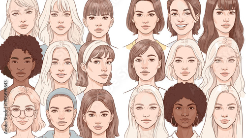 Diverse Faces of Women: Unity and Strength in Femininity a Celebration of Sisterhood