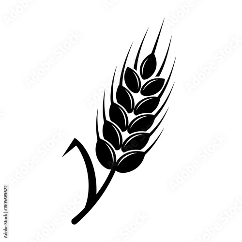 Minimalist Silhouette of a Beeswax Block - Black Vector Shape on White Background for Candle Making and Organic Wax