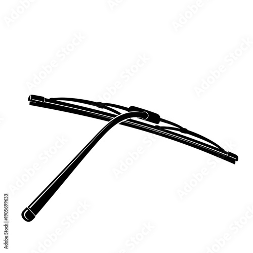 Minimalist Silhouette of a Wheat Sheath Bundle - Black Vector Shape on White Background for Agriculture and Grain Harvest