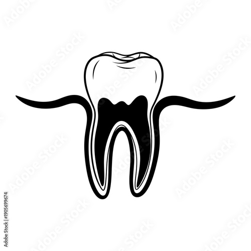 Minimalist Silhouette of a Single Wheat Stalk - Black Vector Shape on White Background for Organic Flour and Bakery Symbol