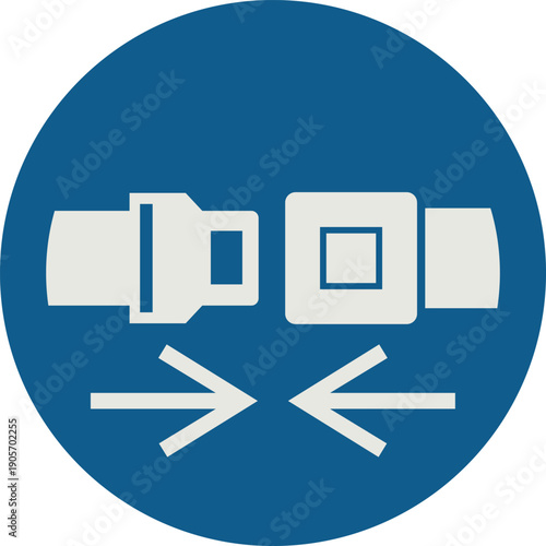 Simbolo di obbligo allacciare le cinture di sicurezza, Simbolo M020