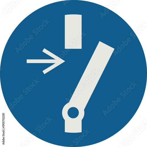 Simbolo di obbligo di disconnettere l'apparato dalla rete prima di effettuare manutenzione , Simbolo M021