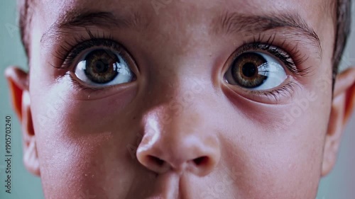 Wallpaper Mural Child Eyes Close-up Portrait Beautiful Big Eyes Innocent Look Childhood Wonder Torontodigital.ca