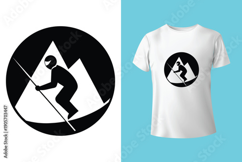 Rally car racing design. Extreme off road drive artwork. Mountain speed challenge illustration. Sport car print design for t shirt print, poster, stic