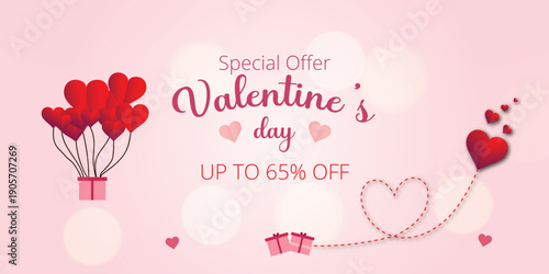 Happy Valentine's Day typography T-shirt design with a silhouette background hearts love