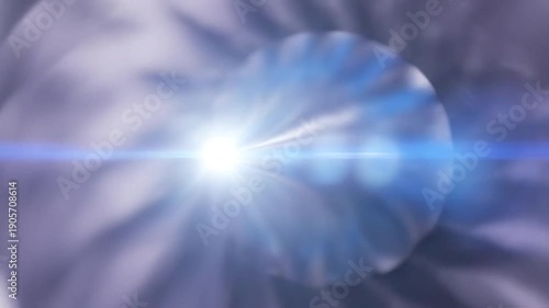 Abstract Light Tunnel - A Journey Through Digital Space.