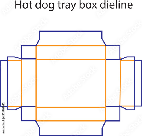 Handle Display Box Dieline Template with Auto Lock Bottom for Retail Product Packaging and Gift Carrier Design