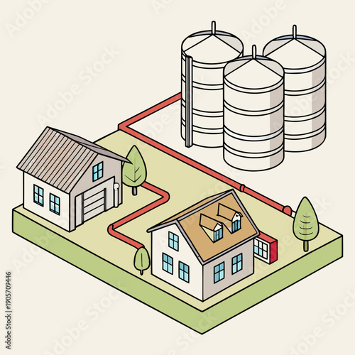Liquefied Natural Gas Storage and Residential Supply System