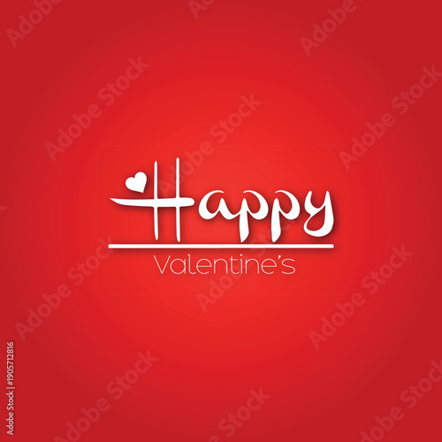 Happy Valentine's Day typography T-shirt design with a silhouette background hearts love