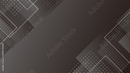 ビジネス、テクノロジー系の幾何学グラデーションのフレーム背景 黒