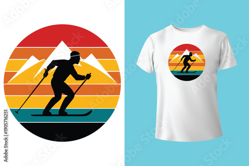 vintage cowboy illustration on a bucking bronco. Vintage rodeo artwork for t shirt print, poster