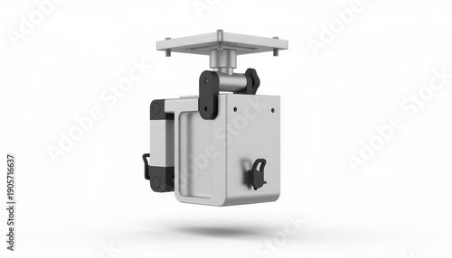 Aluminum mounting bracket with adjustable clamps for lighting and equipment copy space