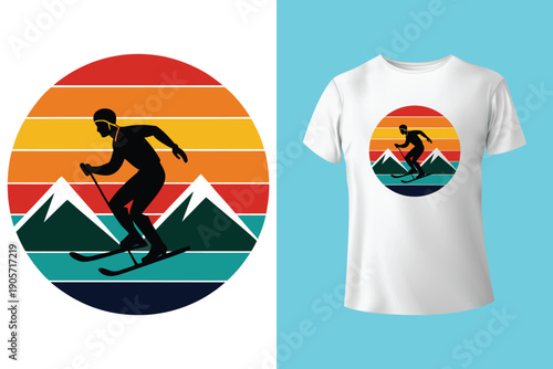 vintage cowboy illustration on a bucking bronco. Vintage rodeo artwork for t shirt print, poster