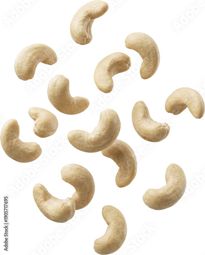 Photos Cashew Nuts Falling Scattered PNG