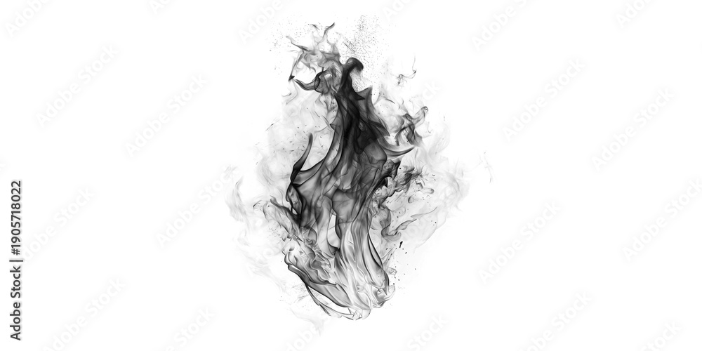 Fototapeta premium Deep abstract black void minimalist dark design empty mysterious space plain solid color background graphic asset copy