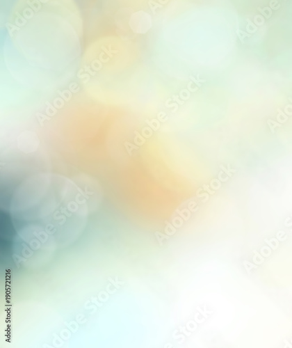 Blue green abstract background blur  with bokeh