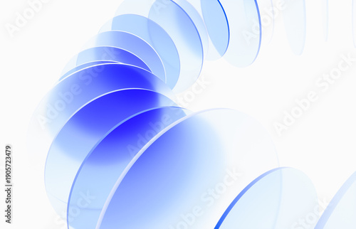 Abstract technology background for business and digital corporate design with gradient layer glass. 3d rendering