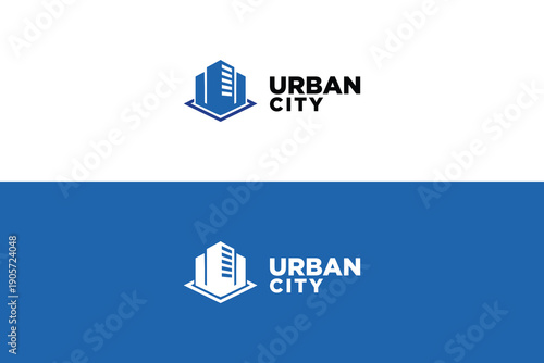 Urban City Real Estate Building Logo bussines company template